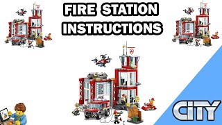 LEGO INSTRUCTIONS  Fire Station  CITY  LEGO Set 60215 [upl. by Miles]