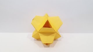 Origami Polyhedron Tutorial How to fold [upl. by Largent]