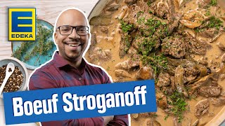 Boeuf Stroganoff I Russisches Gericht mit Rinderfilet und Pilzen [upl. by Auod]