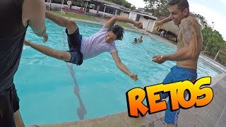 RETOS EN LA PISCINA CON EL REAL TEAM  TATTOXTREME [upl. by Naivat]