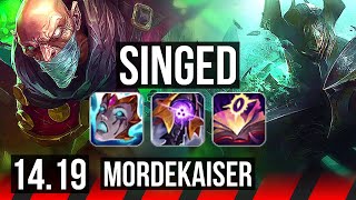 SINGED vs MORDEKAISER TOP  Godlike  EUW Master  1419 [upl. by Conall59]