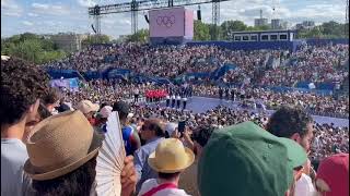 Augie Roepkes video Paris Olympics Nathan Chen getting gold medal from 2022 Olympics [upl. by Norrv]