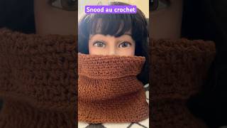 Snood au crochet crochet knitting snood cachecol crochettutorial uncinetto handmade fashion [upl. by Alidia]