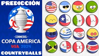 PREDICCION COPA AMERICA ESTADOS UNIDOS 2024 COUNTRYBALLS [upl. by Natek]