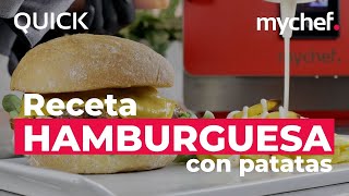 Hamburguesa con patatas en 3 minutos con Mychef QUICK [upl. by Seto]