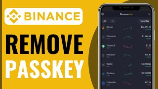 How To Remove Passkey From Binance  Full Guide 2024 [upl. by Ahsac26]