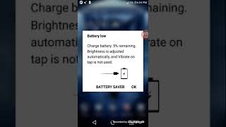 LG K8 V  Battery Low screen recorded [upl. by Daffodil]