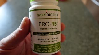 Hyperbiotics Pro15 Probiotic  My Favorite Probiotic [upl. by Anawal]