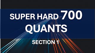 Super Hard 700 GRE Quants Section 1  GRE Quant Class led by a 325 scorer [upl. by Kaiser]