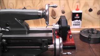 Driving a Myford Lathe Lead Screw [upl. by Ayyidas]