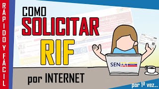 Cómo SOLICITAR RIF por Primera Vez en el SENIAT 👉【✔️ FÁCIL Y RÁPIDO】 [upl. by Manson]