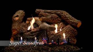 Super Sassafrass Refractory Gas Log Set by Empire Comfort Systems [upl. by Niccolo]