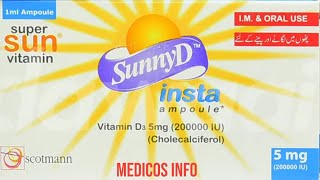 Sunny D Injection uses in urdu  How to use vitamin D injection  Sunny D injection uses benefits [upl. by Tann]