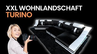 Sofa Dreams Wohnlandschaft Sofa Couch Turino XXL Stoff Webstoff I In vielen Farben erhältlich [upl. by Anett]