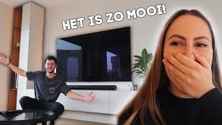 Onze zelf ontworpen TVkast is AF 🤩  Verhuisvlog 6 [upl. by Aduhey]