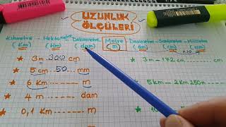 5sınıf matematik uzunluk ölçme uzunluk ölçülerini birbirine çevirme  Uzunluk ölçüleri 5sınıf [upl. by Kerat986]