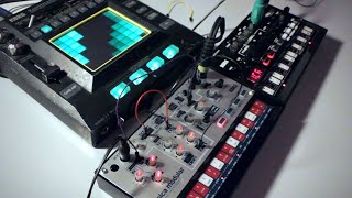 Korg Volca Modular Volca Kick Kaossilator pro  melodic techno live [upl. by Rehteh]