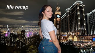 life recap vlog • hong kong and macau trip  haul 🇭🇰🇲🇴  Andrea Angeles [upl. by Boycey]