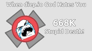 WHEN DIEPIO GOD HATES YOU  STUPID DEATH diepio FFA Overlord 668K [upl. by Llegna]