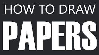 How To Draw Paper  Sheet Of Paper Drawing White Papers [upl. by Gavriella77]