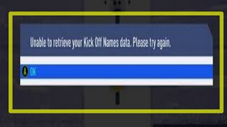 Fix unable to retrieve your kick off names data fifa 22  FIFA 22 Unable to retrieve Kick Off Names [upl. by Josephson925]