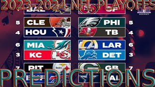 20232024 NFL Playoff Predictions [upl. by Dreda453]