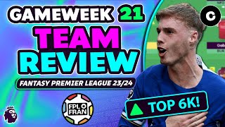 FPL GW21 TEAM REVIEW  TOP 6K  Fantasy Premier League 202324 [upl. by Gavette773]