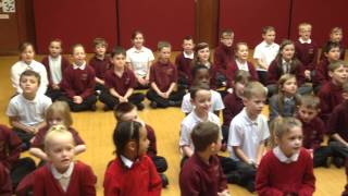 Arkwright Primary school Peak 107 singing christmas tree 2014 [upl. by Ahsinnor]