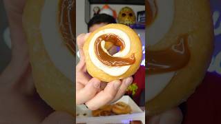 Salted Caramel Cheesecake Krispy Kreme Donut review 🍩 krispykreme krispykremedoughnuts [upl. by Aleak]