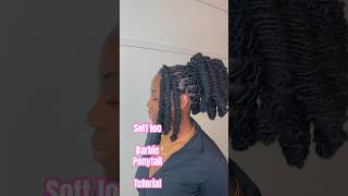 Barbie Ponytail style tutorial softlocs barbiehairstyle locstyles barrelroll fauxloc [upl. by Ainitsirk]