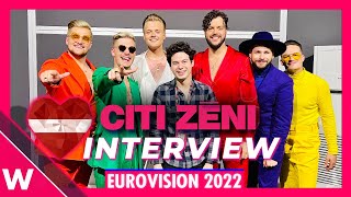 Citi Zēni quotEat Your Saladquot Latvia Eurovision 2022  Interview after second rehearsal [upl. by Hagan19]