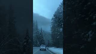 SNOW SNOW  DRIVING TO LEAVENWORTH WASHINGTON [upl. by Billie]