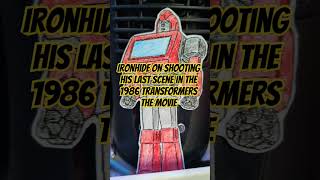 Ironhide on shooting his last scene in the 1986 Transformers The Movie transformersthemovie [upl. by Hasty]