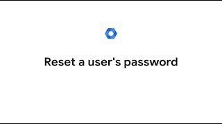 Reset a users password [upl. by Buckingham]