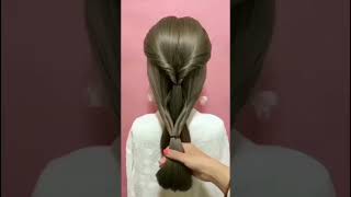 Hair style 😍Korean Hair Style hairstyle hairtutorial Beautyworldbypriyanshisoam [upl. by Alrzc]