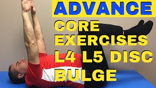 4 ADVANCE Core Strengthening Exercises  L4 L5 Disc Bulge Exercises  Dr Walter Salubro [upl. by Daile301]