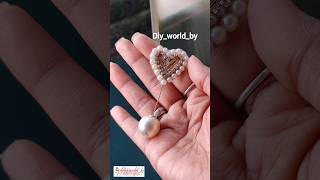 Lets Diy Beautiful Brooch with Bead🤩🤩 Brooch Making shorts brooch diy handmade trending song [upl. by Livvyy]