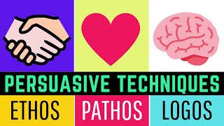 Persuasive Techniques  Pathos Ethos amp Logos for Students and Teachers [upl. by Bonnes171]