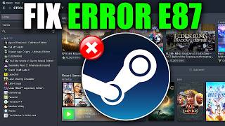 How To Fix Steam Error Code E87  Easy Guide [upl. by Ahseram]