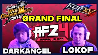 KOFXV SNK WORLD CUP QUALIFIER AF24 ZAPOPAN JALISCO GRAND FINAL CDMLOKOF VS LOADARKANGEL [upl. by Assirol]