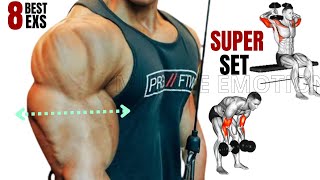 8 Best biceps and triceps AT GYM SUPERSET TRICEPS amp BICEPS [upl. by Cade]