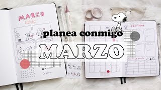 BULLET JOURNAL MARZO 2019  planea conmigo  sofiapricot [upl. by Lorri45]