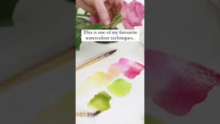 This is one of my favourite watercolour techniques watercolortips paintingtips beginnerarttips [upl. by Charlene]