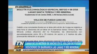 Desciende un nuevo lahar del Volcán de Fuego [upl. by Kai]