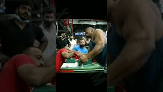 Larry wheels vs Rahul panickerindia armwrestling larrywheels edit viral indiapower impossible [upl. by Natica]