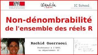 Nondénombrabilité de lensemble des réels R  Rachid Guerraoui [upl. by Asus]