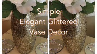 Glam Vase DIY  Holiday Entertaining Series  Product Review [upl. by Ecyt]