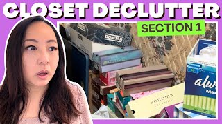 How to Easily Declutter a Closet That Will Bring Results Part 1 of 3 [upl. by Schoenburg]