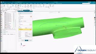 NX2406 CAD YENİLİKLERİ  Curve on Surface [upl. by Elocaj]