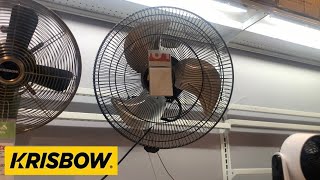 16” Krisbow Industrial Wall Fan [upl. by Sekoorb]